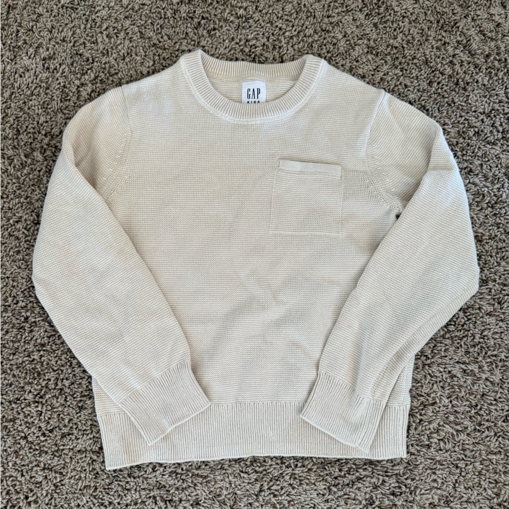 GAP Kids Off-White Crewneck Sweater - Picture 1 of 3